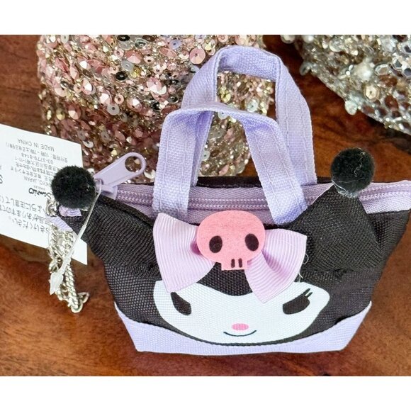 Kuromi Small Coin Purse With Adjustable Chain Zipper Closure NWT - Picture 3 of 4